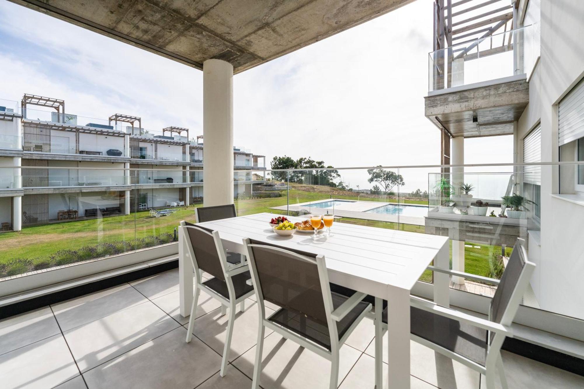 Mar A Vista - Condominium With Pool, Gym And Sea Views ナザレ エクステリア 写真