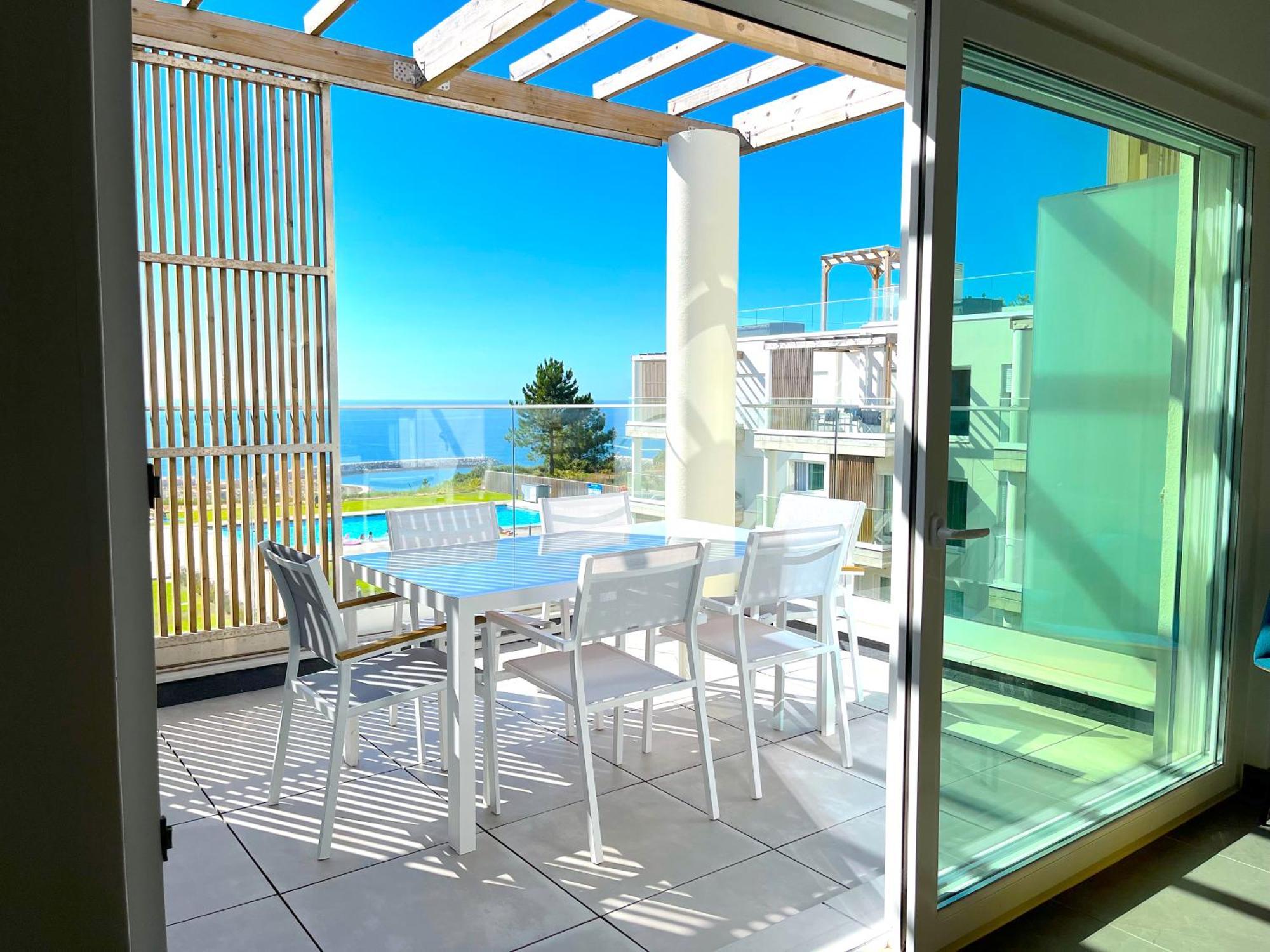 Mar A Vista - Condominium With Pool, Gym And Sea Views ナザレ エクステリア 写真