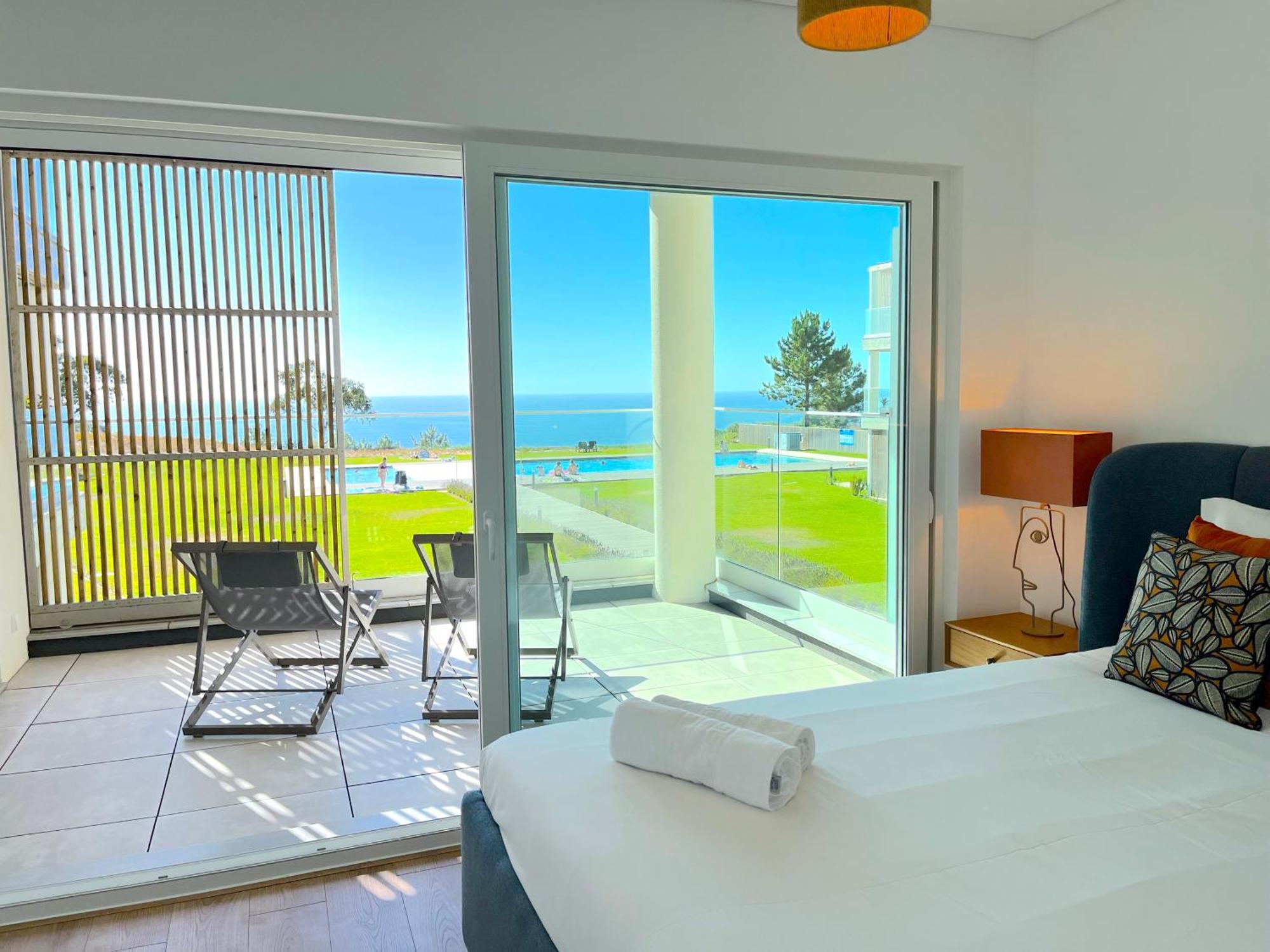 Mar A Vista - Condominium With Pool, Gym And Sea Views ナザレ エクステリア 写真